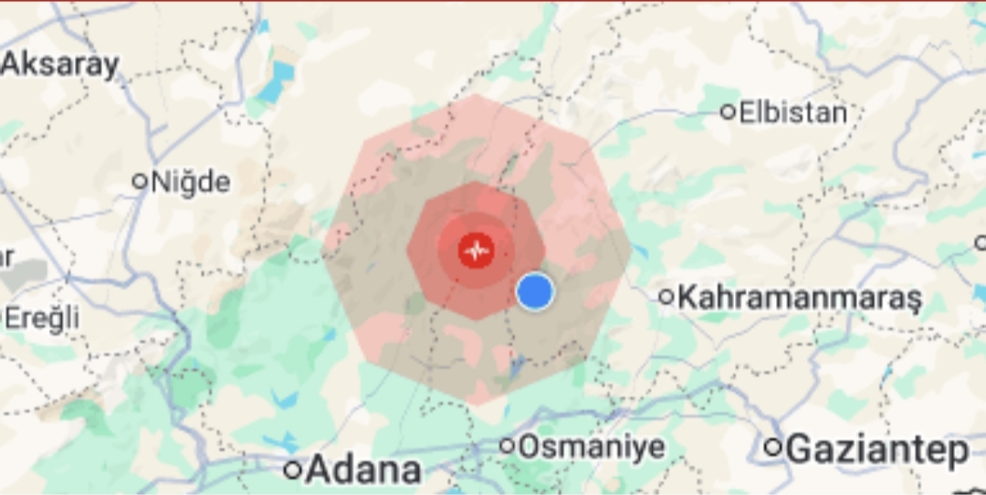 Adana ve Osmaniye’de 6 deprem meydana geldi Adana’nın Saimbeyli ilçesinde