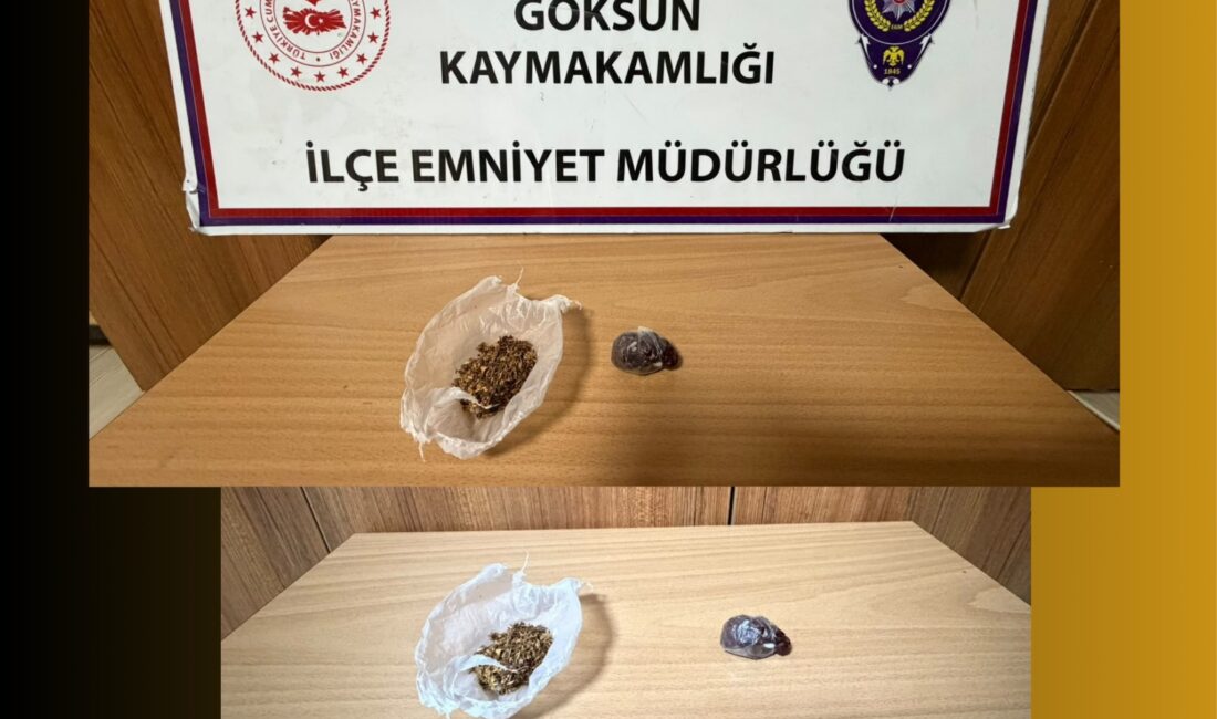 Kahramanmaraş’ın Göksun ilçesinde polis ekiplerinin uyuşturucuyla mücadele kapsamında gerçekleştirdiği operasyonda,